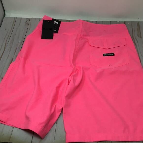 Hurley Mens Crossdye 20 in Length Boardshorts Pink Size 29 Swim Short - Picture 5 of 5
